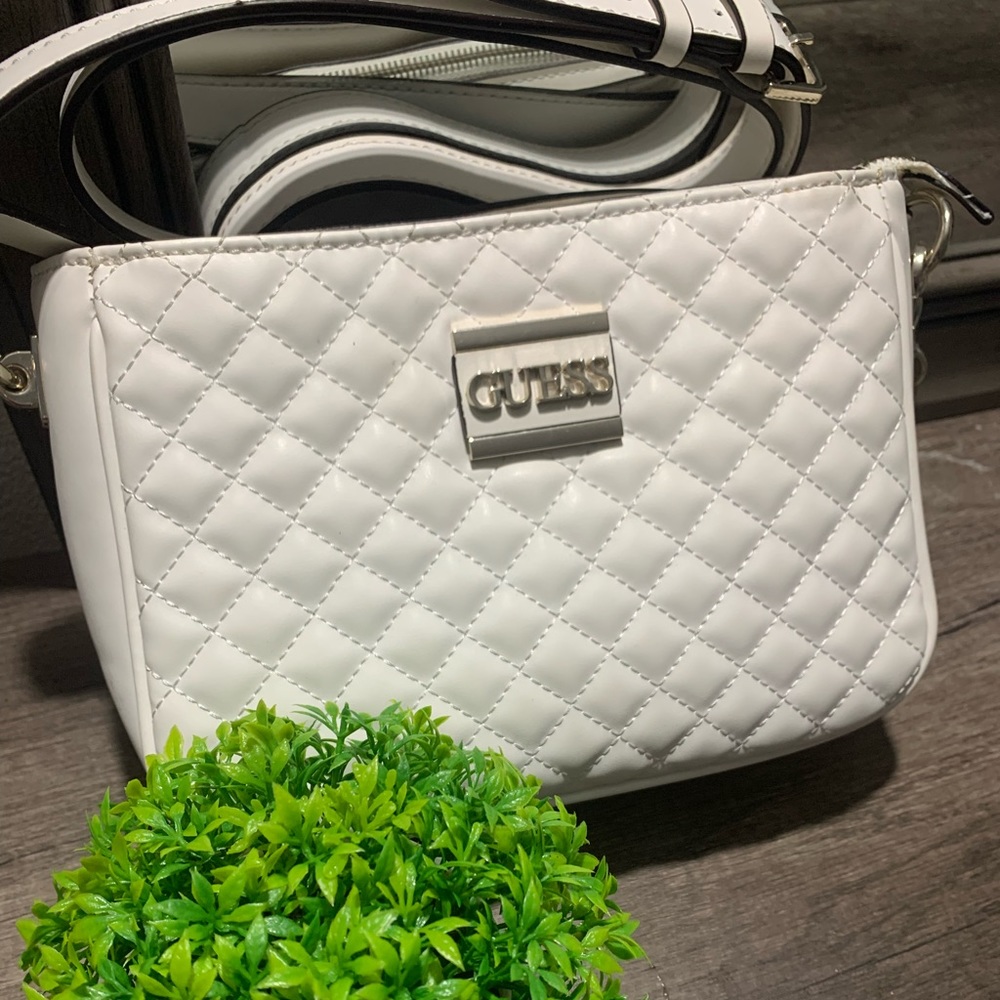 Guess white mini bag